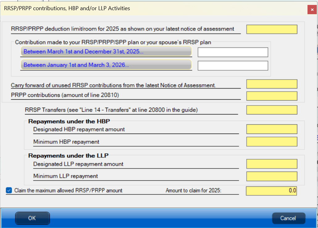 RRSP window