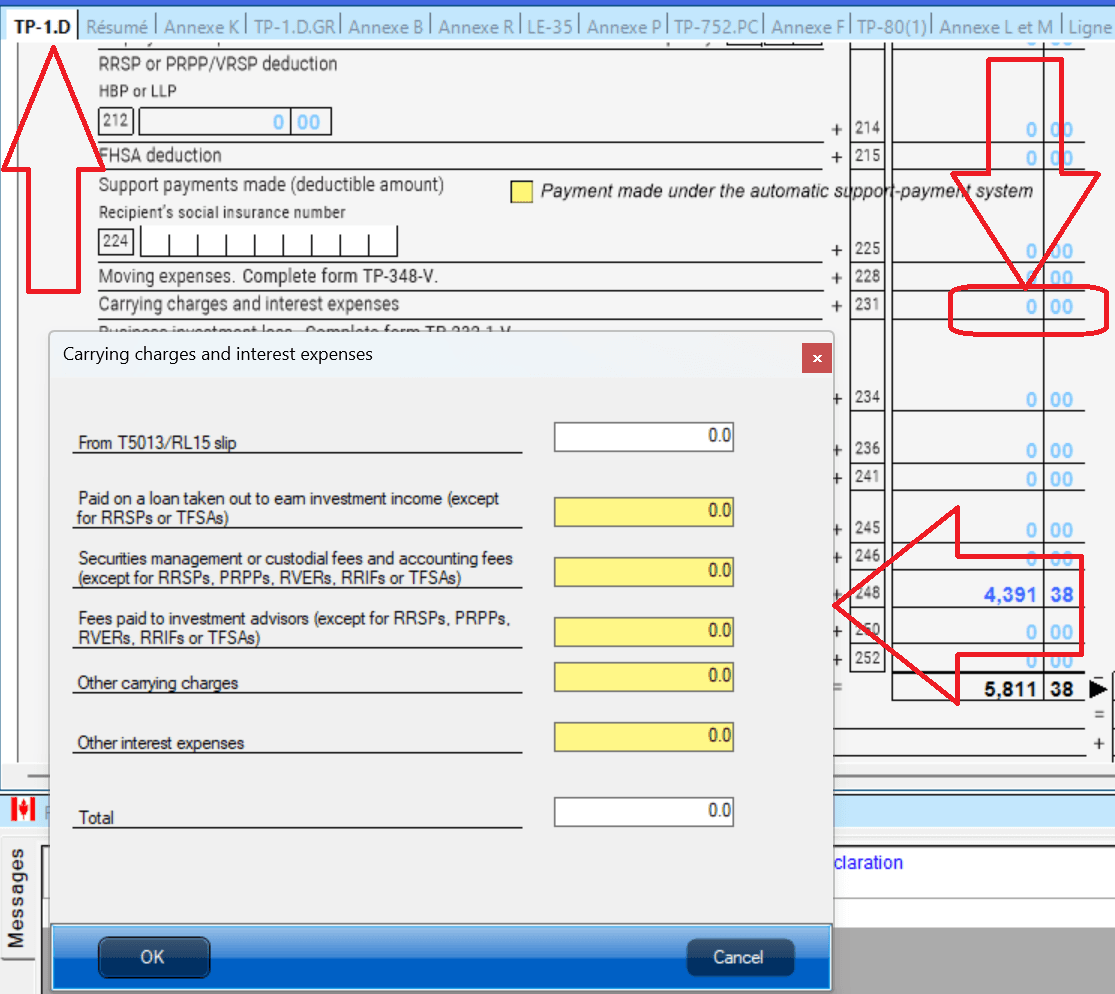 Line 231 – Carrying charges and interest expenses | StudioTax Docs
